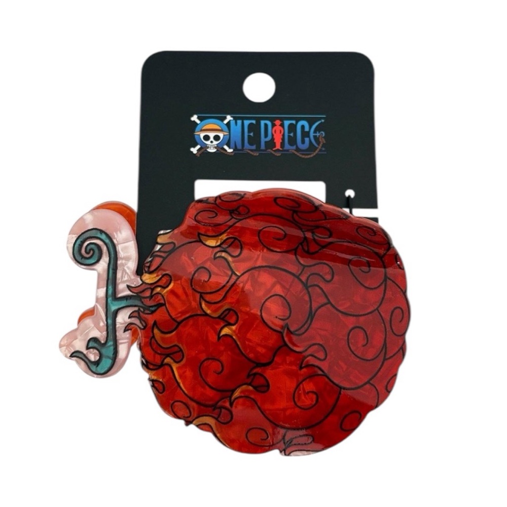 NEW One Piece Flame-Flame Fruit Marble Hair Clip